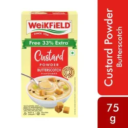 Weikfield Butterscotch Custard Powder, 75 g