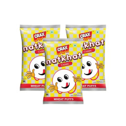 Natkhat Classic Wheat Puffs - Pack of 3 Natkhat Classic Wheat Puffs - Pack of 3