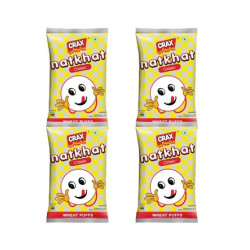Natkhat Classic Wheat Puffs - Pack of 4 Natkhat Classic Wheat Puffs - Pack of 4