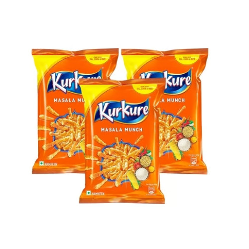 Kurkure Masala Munch Crisps - Pack of 3 Kurkure Masala Munch Crisps - Pack of 3