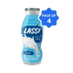 Mother Dairy Sweet Lassi - Pack of 4 Mother Dairy Sweet Lassi - Pack of 4