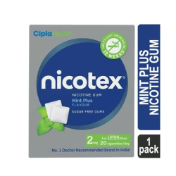 Nicotex Mint Plus Flavour Nicotine Gum Nicotex Mint Plus Flavour Nicotine Gum
