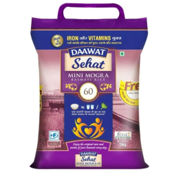 Daawat Sehat Mini Mogra 60 Basmati Rice 10 kg Daawat Sehat Mini Mogra 60 Basmati Rice 10 kg