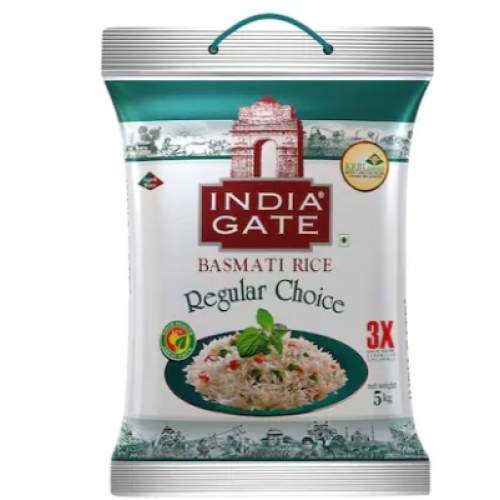 India Gate Regular Choice Basmati Rice 5 kg India Gate Regular Choice Basmati Rice 5 kg