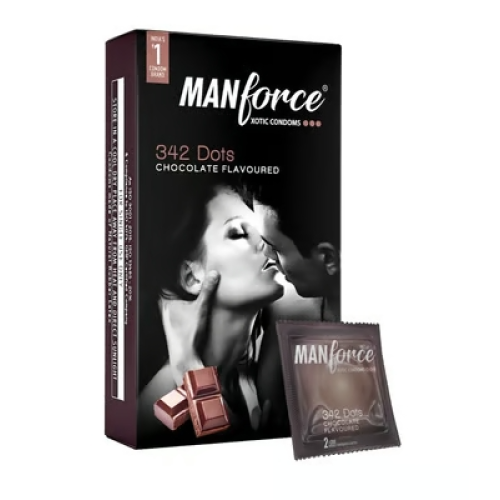 Manforce Xotic 2 in 1 Double Contoured & Dotted Condom Manforce Xotic 2 in 1 Double Contoured & Dotted Condom
