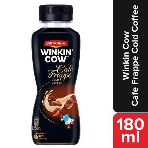 Britannia Winkin Cow Cold Coffee - Café Frappe, 180 ml Britannia Winkin Cow Cold Coffee - Café Frappe, 180 ml