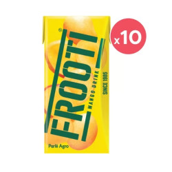 Frooti Mango Drink - Pack of 10 Frooti Mango Drink - Pack of 10