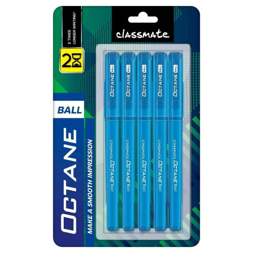 Classmate Octane Blue Ball Pen pack of 5 Classmate Octane Blue Ball Pen pack of 5