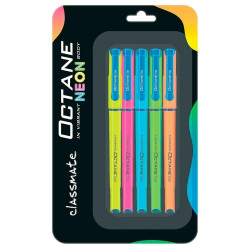 Classmate Octane Neon Blue Gel Pen (Pack of 5) Classmate Octane Neon Blue Gel Pen (Pack of 5)