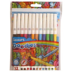 Luxor Doodles Sketch-O-Matic Sketch Pens (12 Shades)