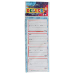 Sticker Bazaar Red Deluxe Label Borderd Book Sticker Bazaar Red Deluxe Label Borderd Book