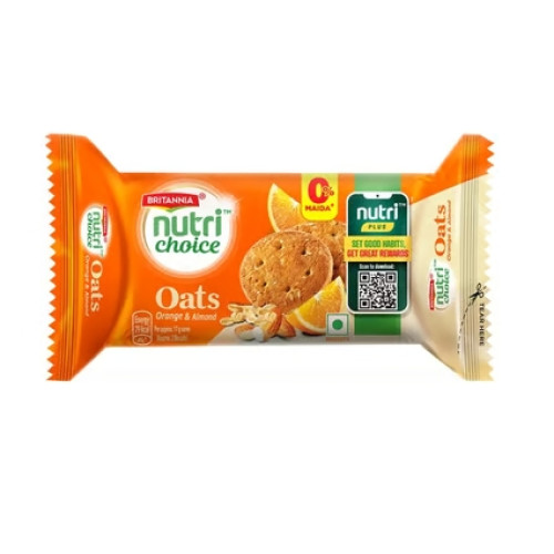 Britannia NutriChoice Orange Almond Oats Biscuit Britannia NutriChoice Orange Almond Oats Biscuit
