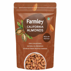 Farmley 1kg Popular Almonds Californian, 100% Natural, 2 Times Crunchier Badaam Farmley 1kg Popular Almonds Californian, 100% Natural, 2 Times Crunchier Badaam