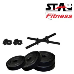 STAG Dumbbell Set 12 Kg 2 Kg X 4, 1 Kg X 4, 2 Dumbbell Rod