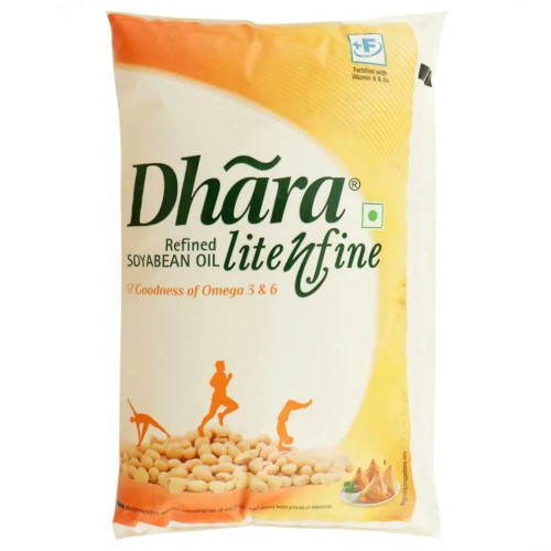 Dhara Lite N Fine Refined Soyabean Oil 1 L Dhara Lite N Fine Refined Soyabean Oil 1 L