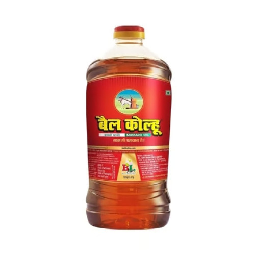 Bail Kolhu Kachi Ghani Mustard Oil 5 L Bail Kolhu Kachi Ghani Mustard Oil 5 L