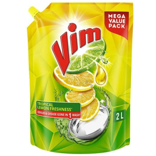 Vim Lemon Dishwash Liquid 2 L Vim Lemon Dishwash Liquid 2 L