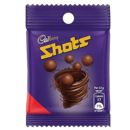 Cadbury Dairy Milk Chocolate Shots 9 g Cadbury Dairy Milk Chocolate Shots 9 g